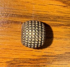 Brighton Mini Crosshatch Bead , Silver Finish...
