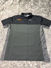 Tennessee Vols Polo Shirt Mens Small Gray Black Nike Volunteers Performance TN