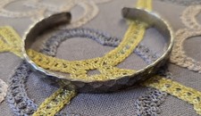 925 Sterling Silver Bracelet Bangle Cuff 4"