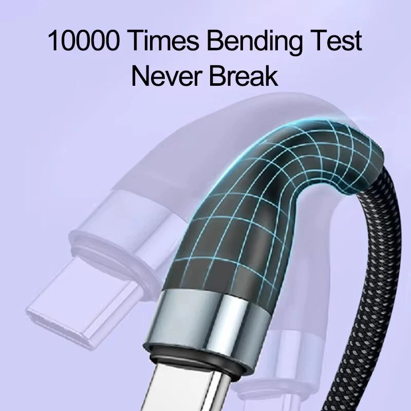 USB-C USB-A Multi Charger Cable 5 in 1 Charging Phone Type C For iPhone,Samsung - Image 4 of 4