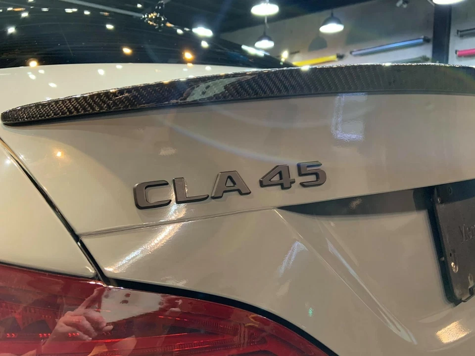 Fibra de carbono para Mercedes BENZ W117 C117 tipo A alerón maletero 4 puertas CLA Foto 4 de 4