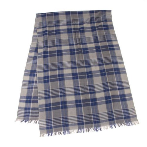 Theory Check Cotton Stole(K-146378) - Picture 2 of 7