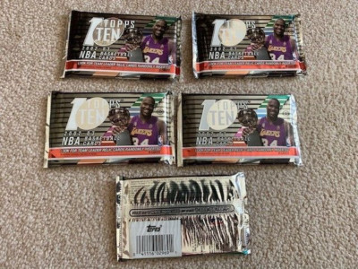 2002-03 Topps Ten Basketball Hobby, 5 pack lot
