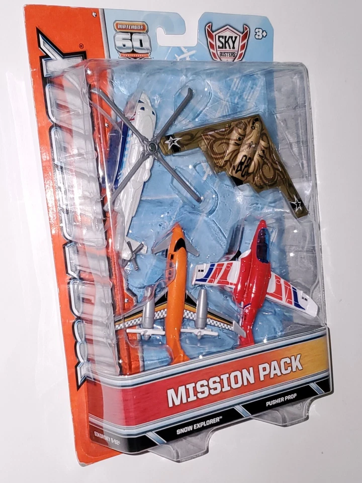 Matchbox Sky Busters 60th Mission Pack Northrop Grumman B-2 Sikorsky S-92 SEALED - Image 4 of 4