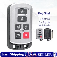 for Toyota Sienna 2011-2020 Replacement Smart Prox Remote Key Shell Case Fob 6B