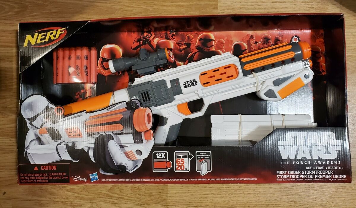 NERF FIRST ORDER STORMTROOPER DELUXE BLASTER Star Wars The NERF FIRST ORDER STORMTROOPER DELUXE BLASTER Star Wars The