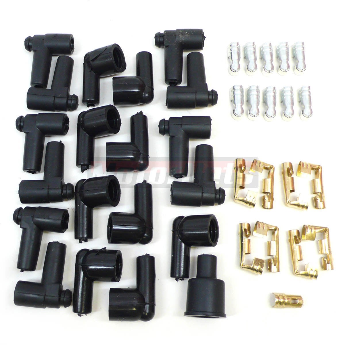 8.5 mm Blue 180° Spark Plug Wires Distributor HEI Chevy BBC SBC SBF 302