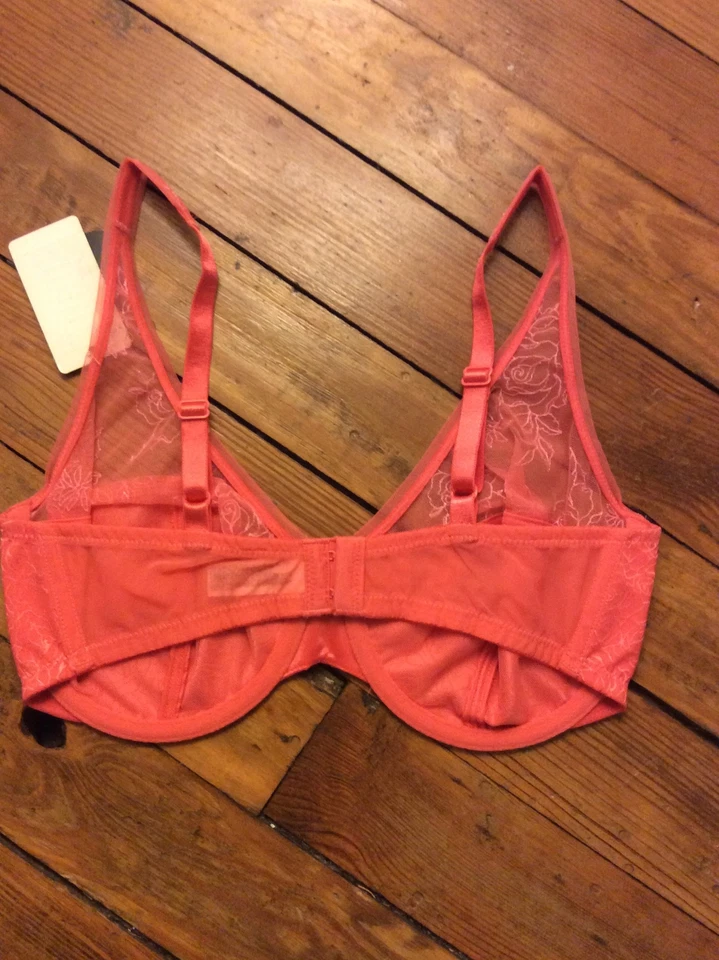 Sujetador con aros Wacoal My Obsession 855245 color coral talla 32DD nuevo con etiquetas Foto 3 de 4