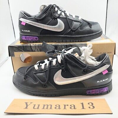 Nike Off-White x Dunk Low Lot 1 of 50 Black DM1602-001 Men's Nike Off-White x Dunk Low Lot 1 of 50 Black DM1602-001 Men's