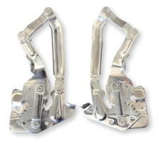 55 56 Chevy Polished Stainless Hood Hinges 1955 1956 Chevrolet New