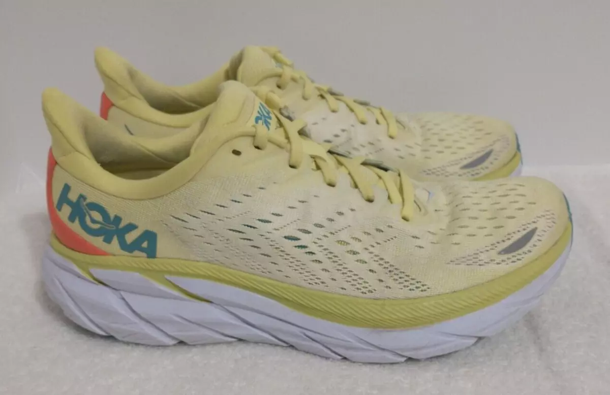 HOKA ONE ONE W Clifton 8 Yellow Running Shoes 1119394 YPSC Women s Size 10 B