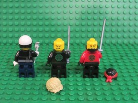 Lot of 3 Lego Ninjago Movie Series Ninja Minifigures Officer Toque Lloyd Kai 2TQ