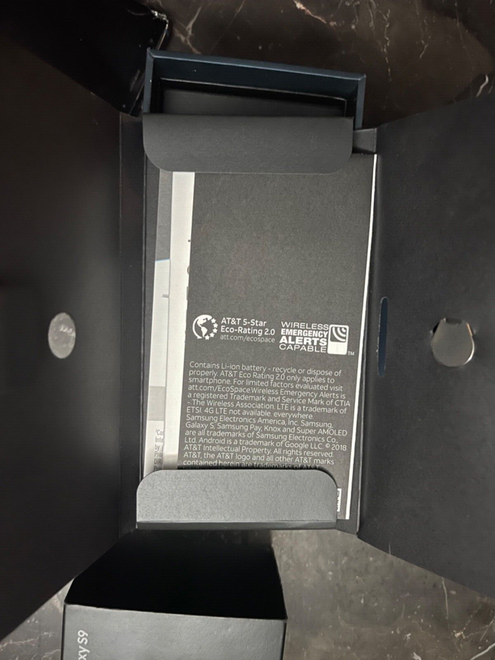 SAMSUNG GALAXY S9 Cell Phone Titanium Blue AT&T 64GB SMG960U Good! eBay