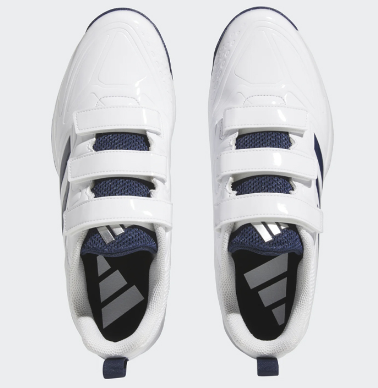 adidas Japan Trainer AC Men's Baseball Turf Shoes White Navy NWT