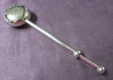 BAUHAUS Style Silverplate Mechanical Tea infuser Strainer GERMANY C1920s