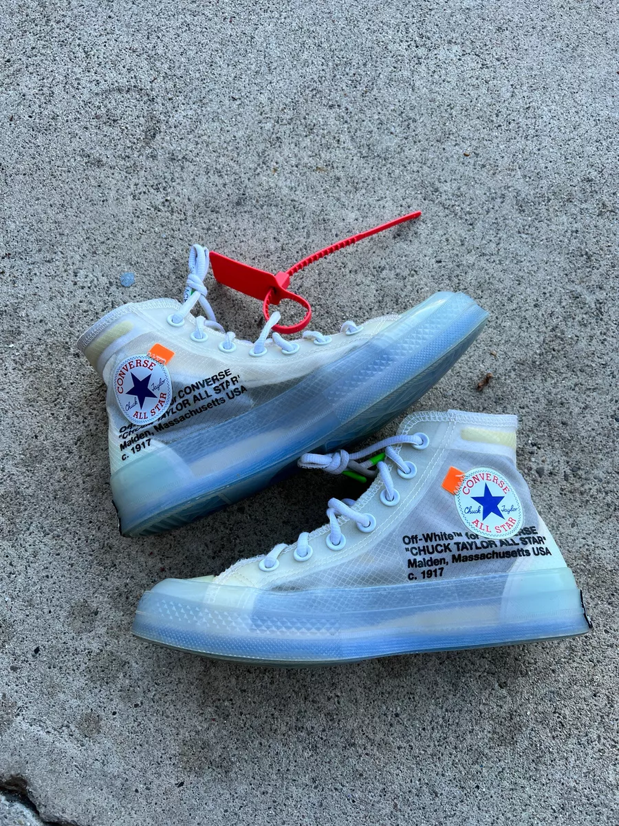 Converse x cheap off white transparent