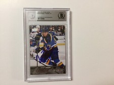 Robby Fabbri Signed Upper Deck UD Young Guns YG Card RC Slabbed Beckett BAS a