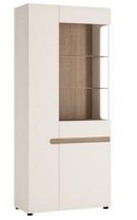 Chelsea White Oak Trim Home Furniture Tall Glazed Wide Display Unit (lhd) Chelsea White Oak Trim Home Furniture Tall Glazed Wide Display Unit (lhd)