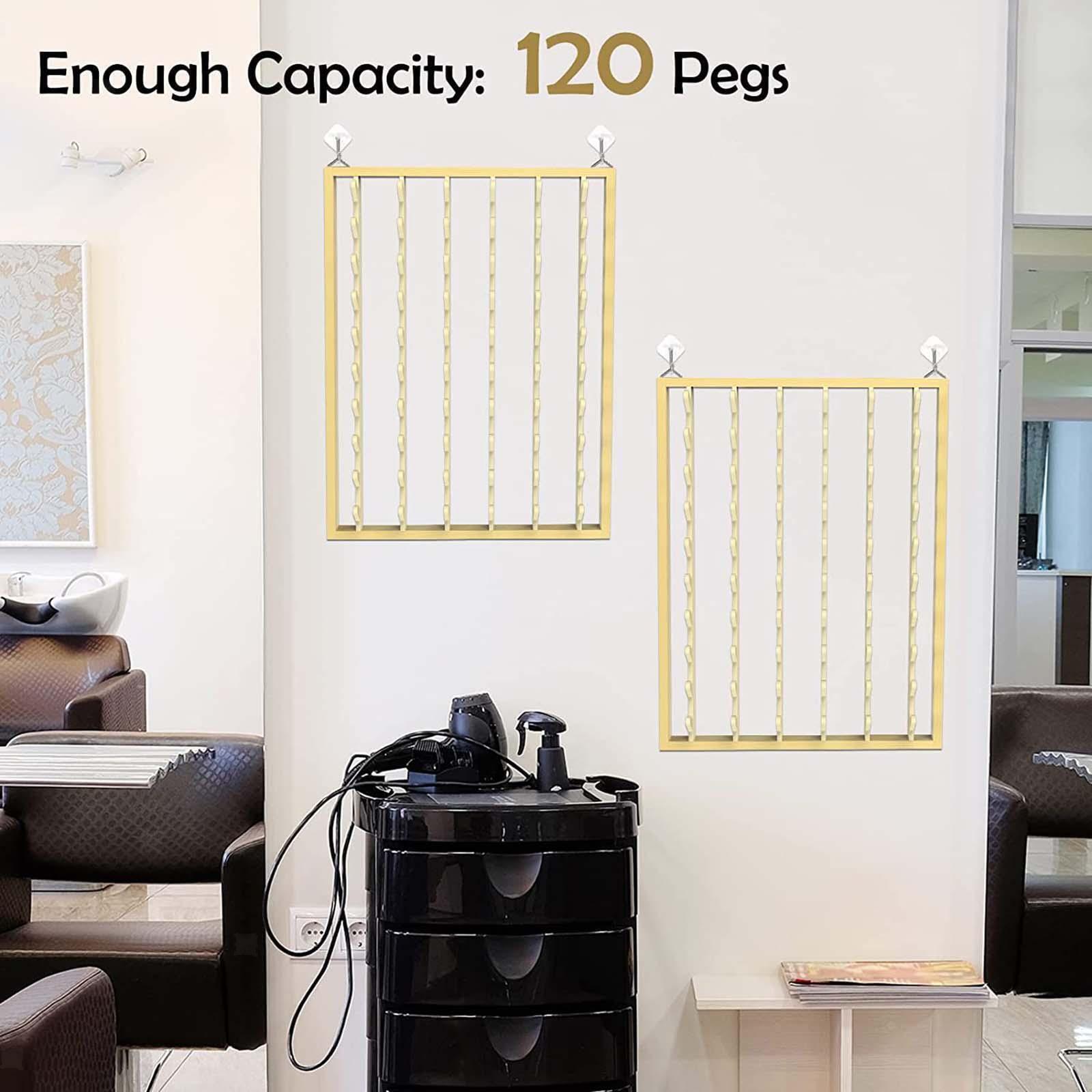 Braiding Hair Rack 120 Pegs Foldable Hair Stand for Home Braiding Hair