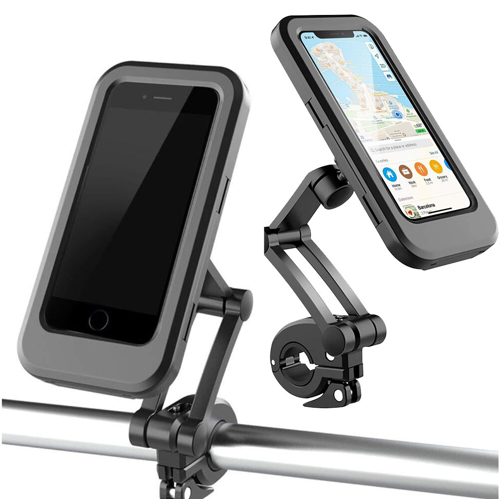 Universal Bicycle Handlebar Waterproof Phone Case Bike Mount For iPhone