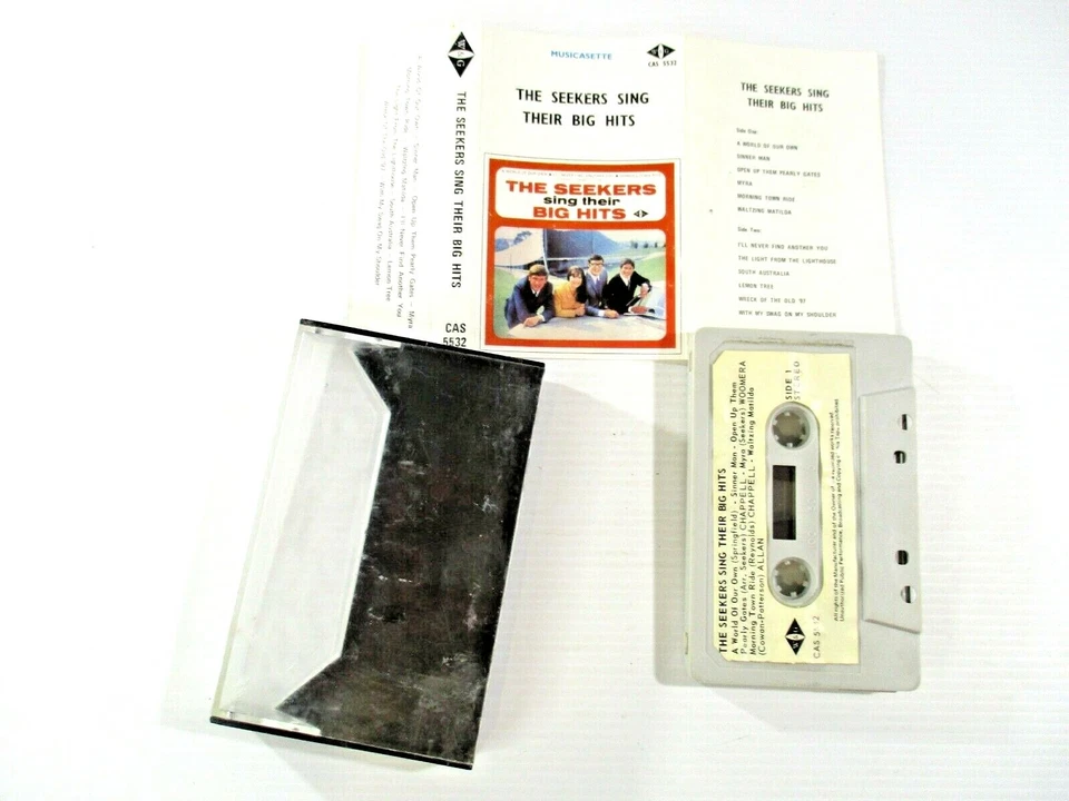 Cinta de casete The Seekers Sing Their Big Hits W&G 1965 CAS 5532 probada Foto 3 de 4