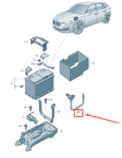 Câble de batterie négatif SKODA KAMIQ 2Q0915181B NEUF ORIGINAL
