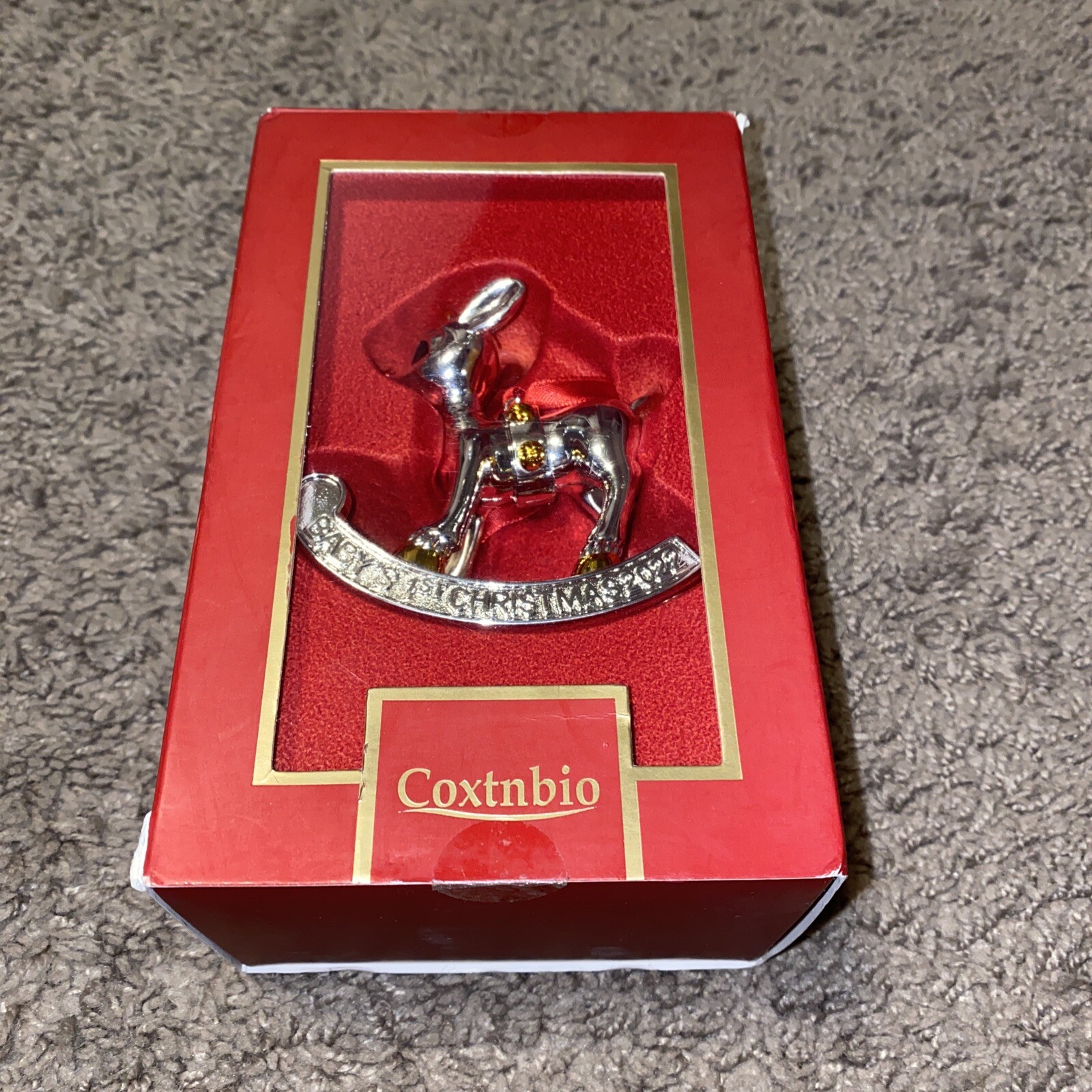 Christmas Ornament Babys First Christmas for Tree! Reindeer! LOOKS GREAT! SEE!