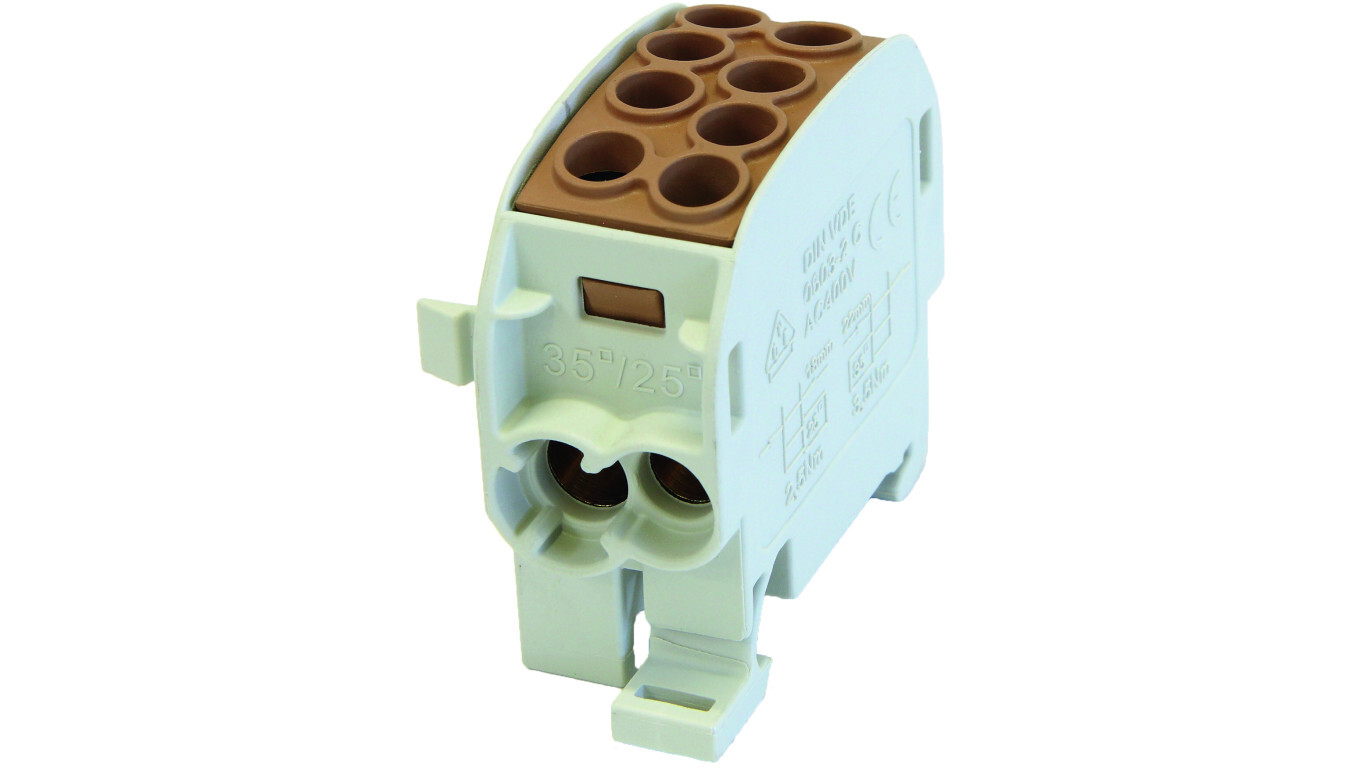 Distribution block - branch Al/Cu SCB 35 (80210) SIMBLOCK brown 81502015 /T2UK