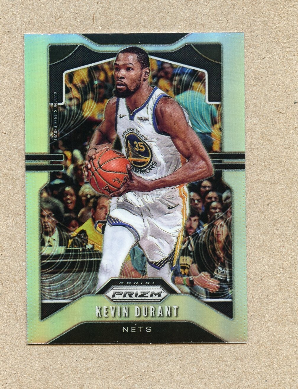 2019-20 Panini Prizm Kevin Durant #210 Silver Prizm Golden State Warriors