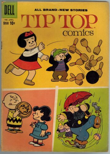 1959 Dell VG/FN Peanuts Nancy Tip Top Comics 216 - Picture 1 of 2