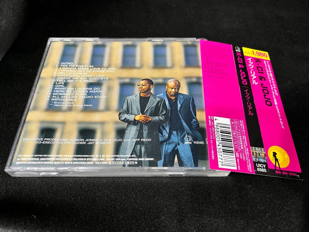 K-Ci & JoJo It's Real Japan OBI CD (Universal Music 2006) POP R&B