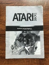 Football Atari 2600 Instruction Manual Only