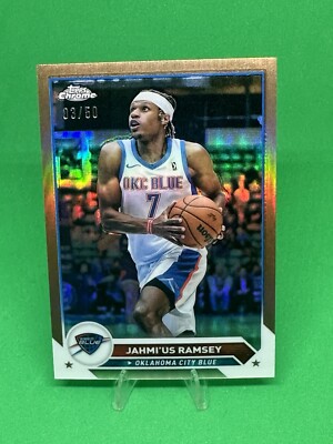 Jahm'ius Ramsey 2024 Topps Chrome G League #57 RC Gold /50 Oklahoma City Thunder