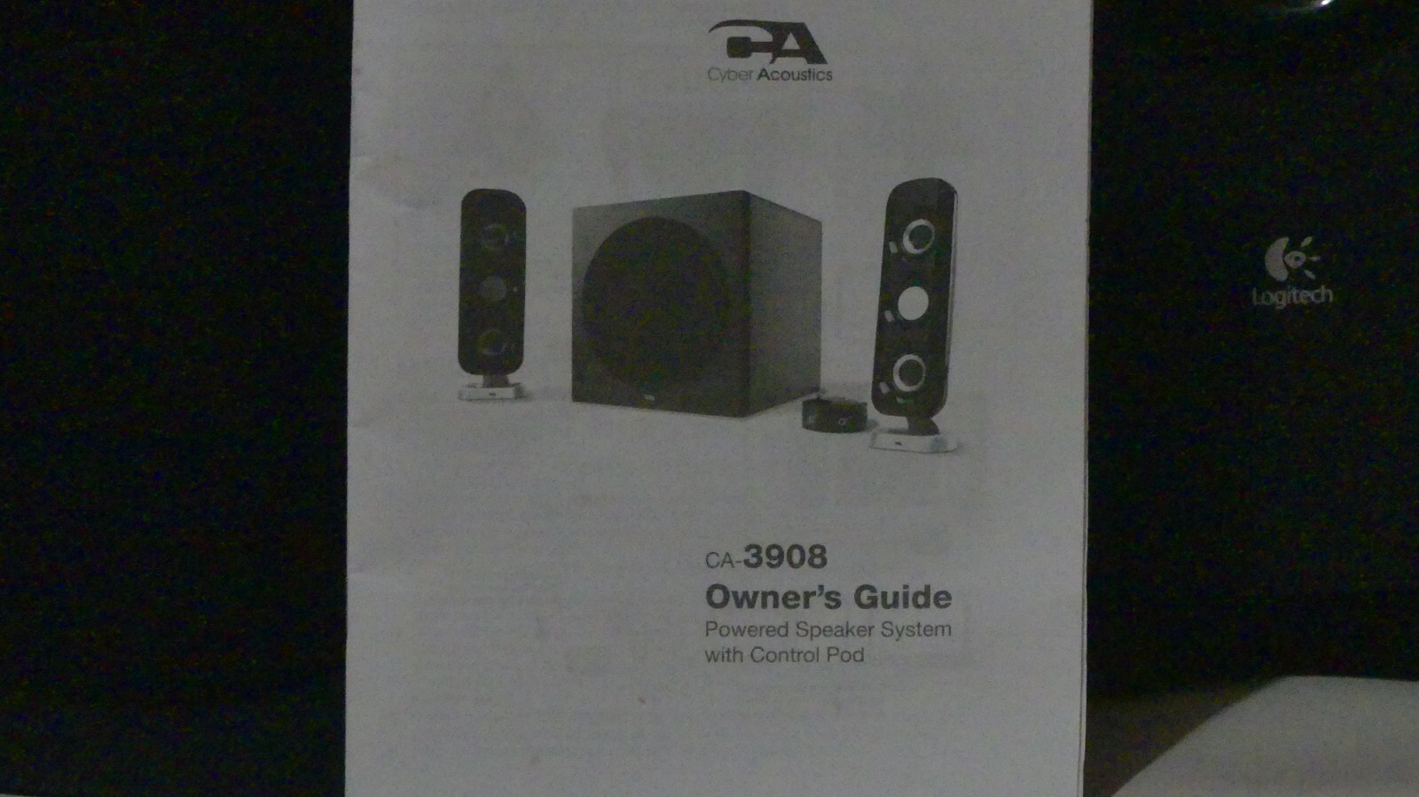 Logitech and PA Cyber Acoustics PC Surround Sound System with 9 Speakers Total
