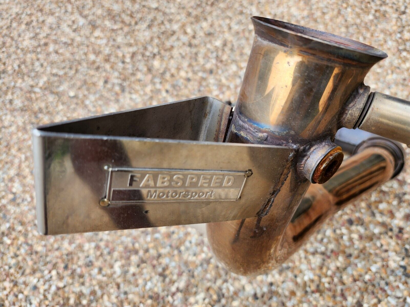 LAMBORGHINI GALLARDO OEM EXHAUST TERMINAL & FABSPEED MUFFLER BP PIPES - 2004/08