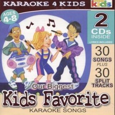 Karaoke 4 Kids: Kids Favorite Karaoke Songs 2-Disc MUSIC AUDIO CD children sing 