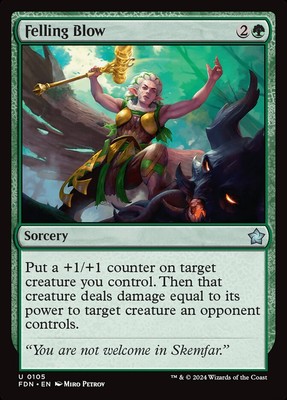 MTG Magic the Gathering Felling Blow (105/789) Foundations LP