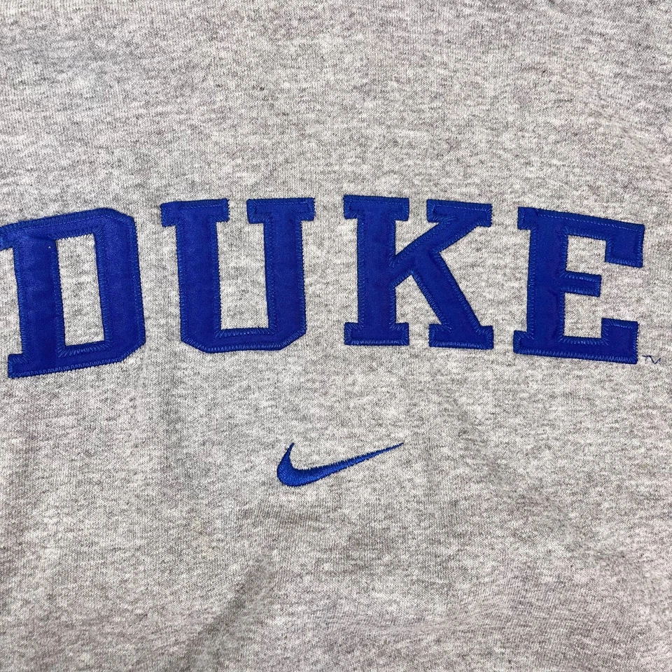 Sudadera con capucha mediana vintage Nike Team Duke University Blue Devils Center Swoosh Foto 2 de 4