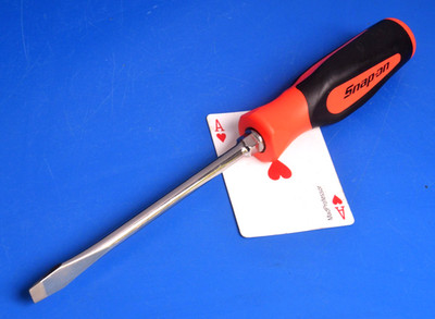 Snap-on Flat Tip 5/16'' Blade Instinct Orange Soft Grip 11'' Screwdriver SGD6B NEW
