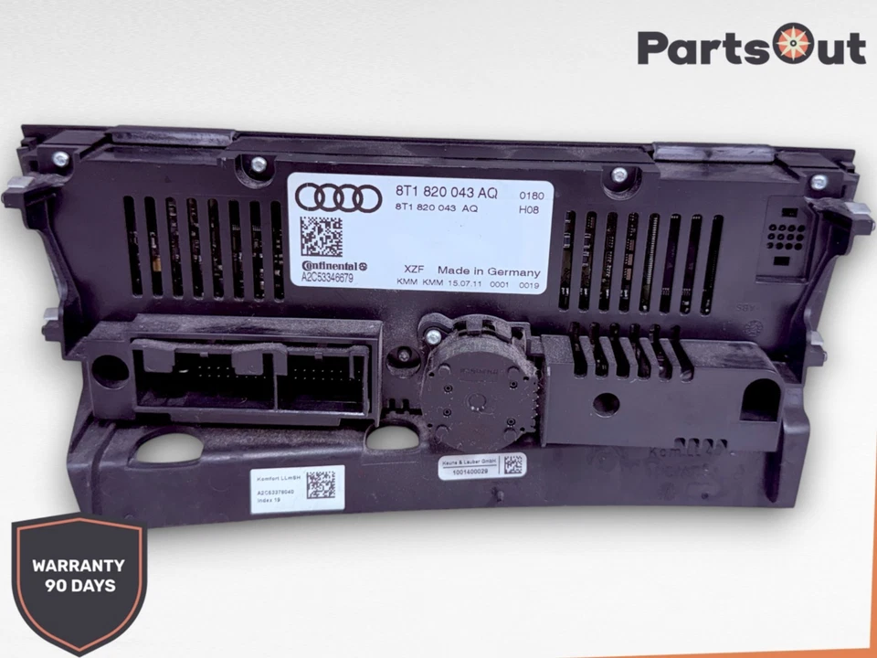 08-14 Interruptor de control de clima calefacción aire acondicionado 8T1820043AQ fabricante original Audi A5 Quattro A4 Foto 4 de 4
