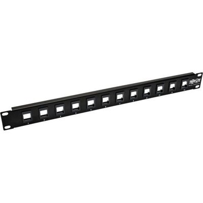Tripplite N062012KJ 12-Port 1U Rack-Mount Blank Patch Panel