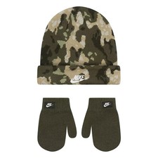Toddler Nike Club Beanie Mittens Set - 2T-4T Color: Camo