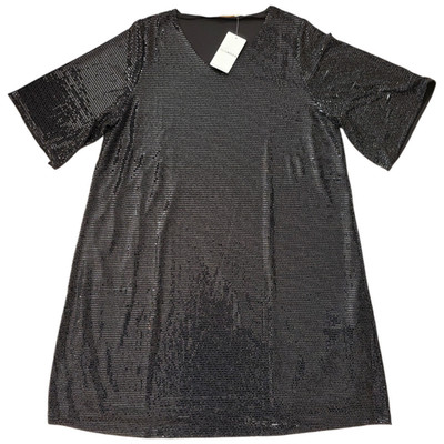 MIAMODA women's big sizes dress A line sequin look size 50 black New