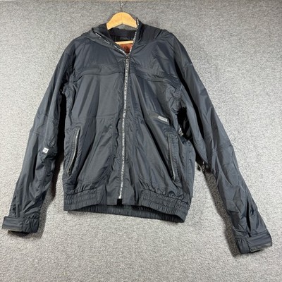 Holden Hooded Jacket Mens Medium Black Nylon Technical Outdoor Sporty
