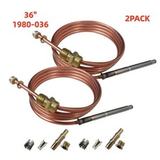 2PCS For Robertshaw Thermocouple 36'' 91cm 1980-036 Snap Fit Universal (51-1455)