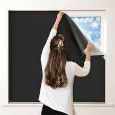 100 Blackout Curtains for Bedroom, Portable DIY Window Blinds, No Drill Wind...