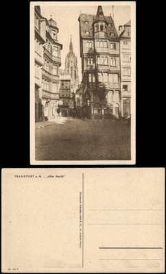 Ansichtskarte Frankfurt am Main Alter Markt Strassen Partie 1920