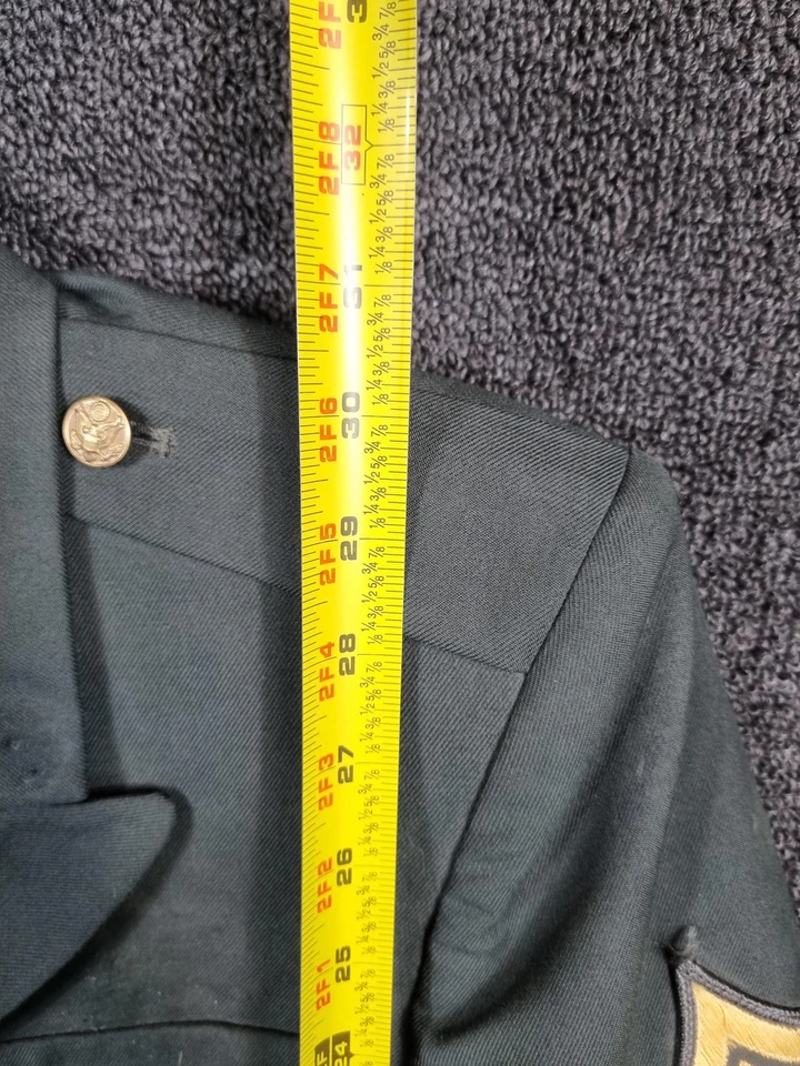 Vintage DSCP Coat Mens 38S Wool Polyester Dress Uniform Military Jacket 90s - Image 2 of 4