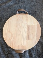 12" Hardwood Charcuterie Wood Serving Board w/Handles