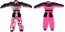 Wulfsport Cub Pink Kids Motocross Motorbike Kart Race Suit MX Off Road Junior